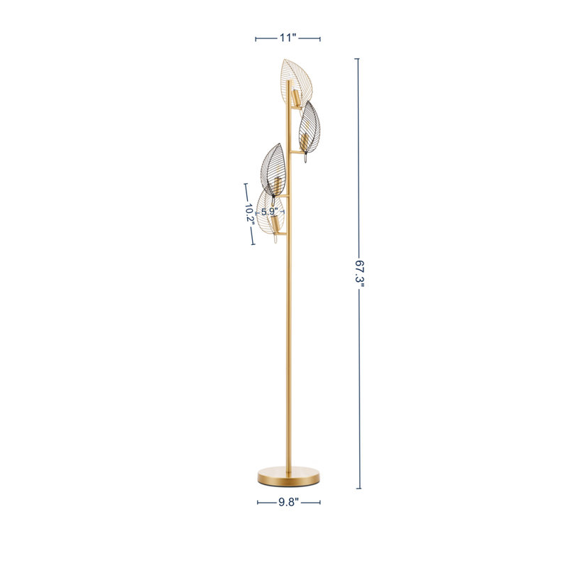 67.3'' Tree Floor Lamp, Gold