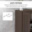 Armoire de rangement de 69 po de hauteur avec tablettes de rangement mobiles, armoire-penderie de style moderne avec portes à fermeture en douceur, café-326407199