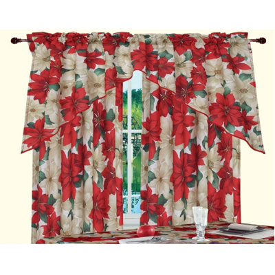 Ensemble de rideaux et étage 60 po floral design Provencher