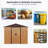 8Ft X 4Ft Outdoor Metal Storage Shed With Window And Metal Foundation For Backyard, Patio, Lawn-121499178-121499179