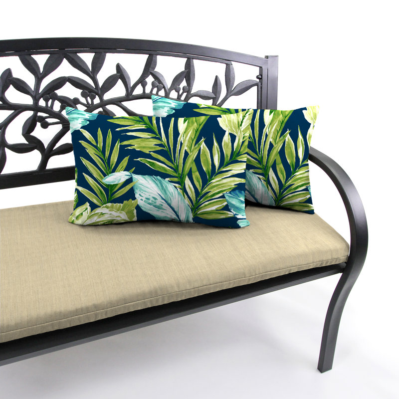 18" x 12" Outdoor Lumbar Throw Pillow (Set of 2), Zealand Capri
