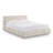 Keyshawn Cream Jacquard Pattern Queen Bed