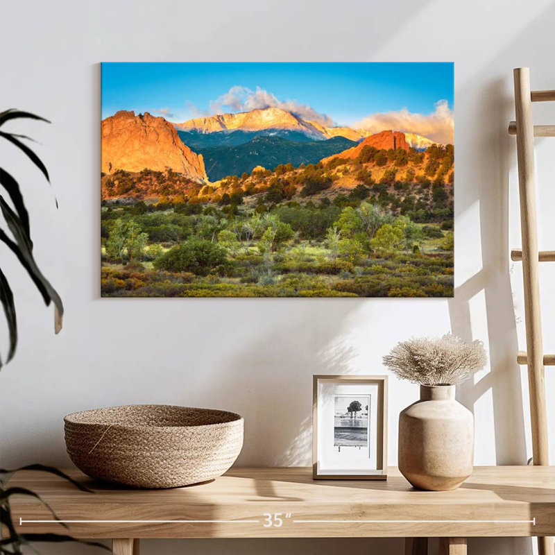 " Pikes Peak Mountainscape ", 16" H x 24" W x 1.25" D