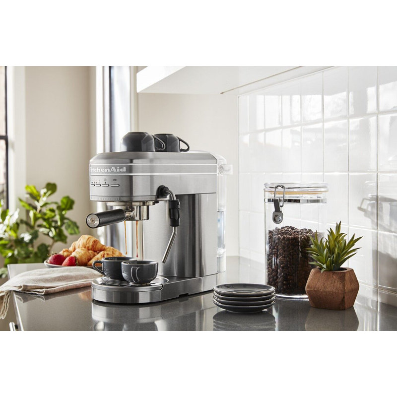 KitchenAid® Metal Semi-Automatic Espresso Machine, Brushed Stainless Steel