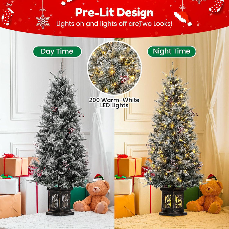 54' H Lighted Artificial Christmas Tree