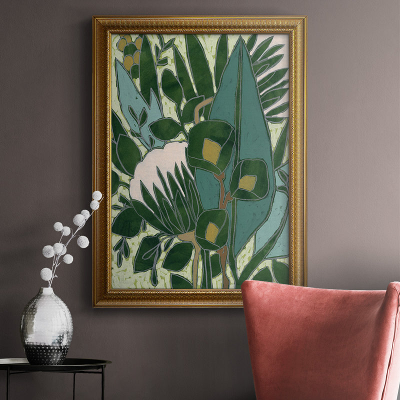 Bouteille en verre Garden I, toile de qualité supérieure, prête à être accrochée, H 20 po x l 16 po x P 2,5 po