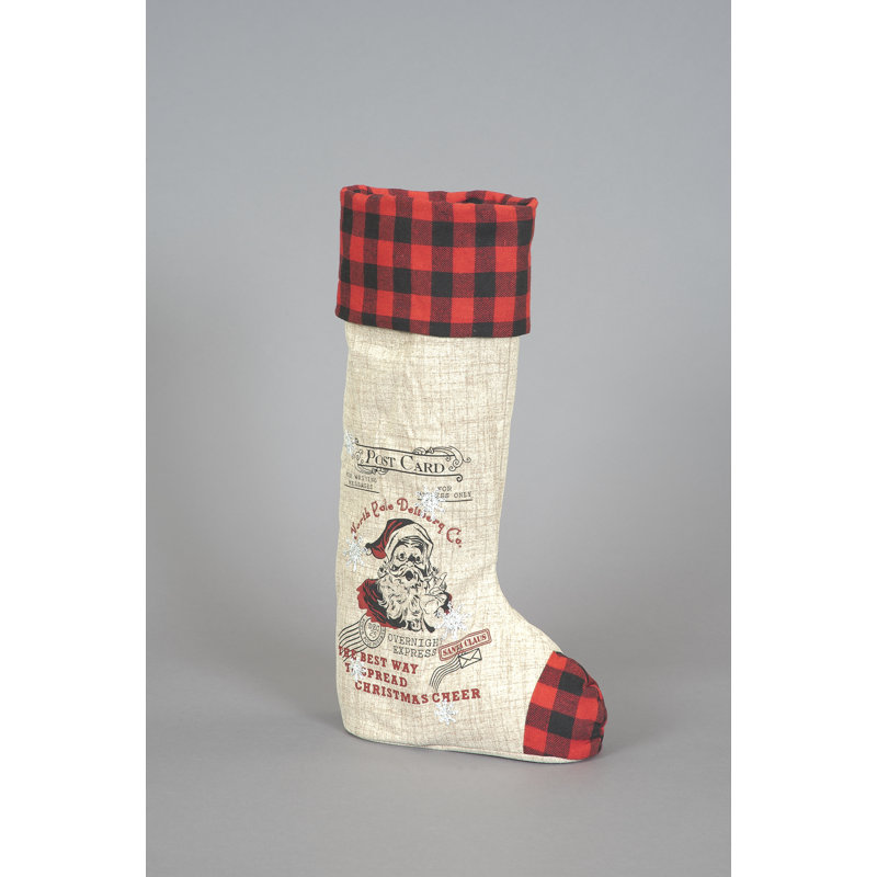 North Pole Delivery Stocking, 76cm H x 36cm W 