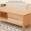 Table basse 53,15 po en bois massif de couleur naturelle minimaliste nordique