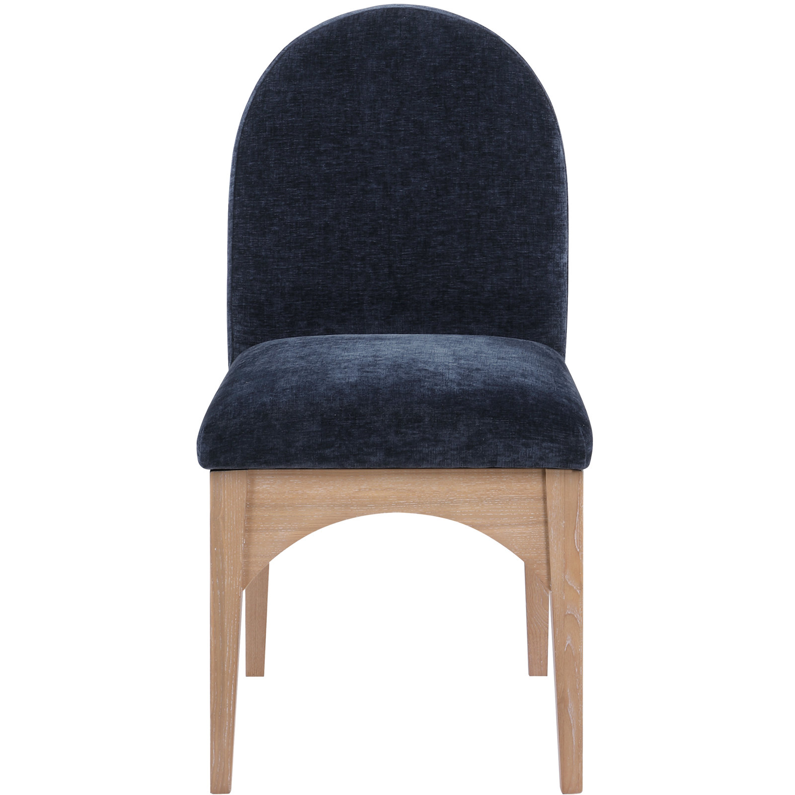 Waldorf Dining Chair, Navy Chenille, Natural