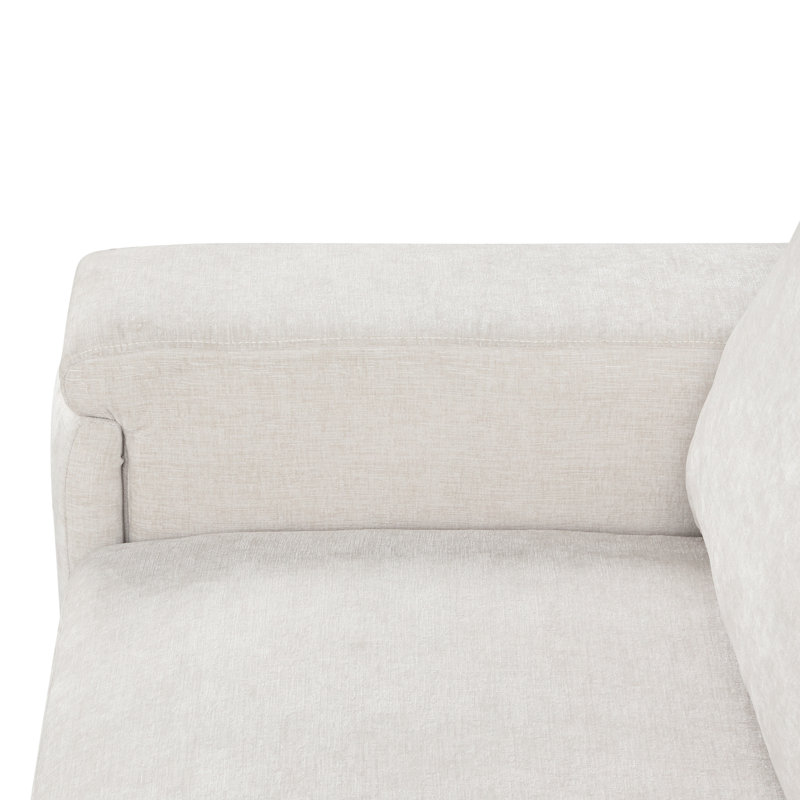 Canapé avec espace de rangement, ports USB et porte-gobelets sur les accoudoirs, Beige