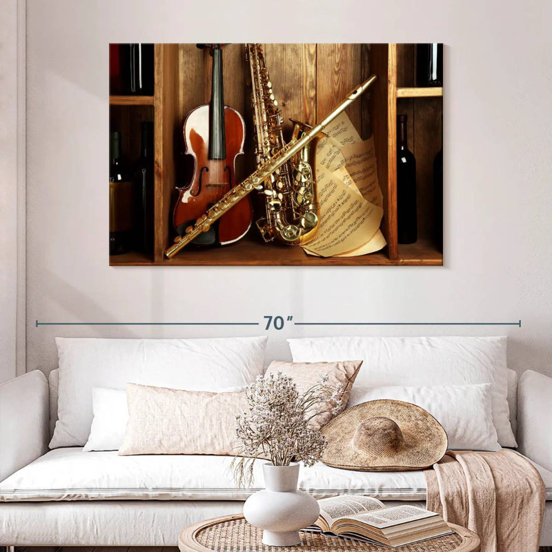 Abarca, instruments de musique classique, H 32 po x l 48 po