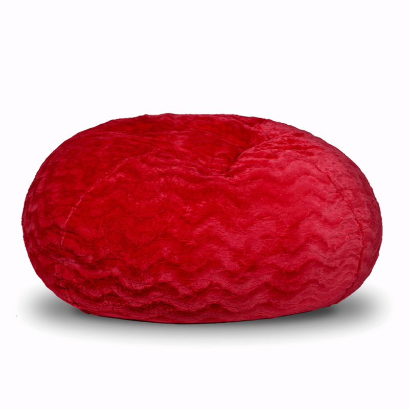 Cian large, Fausse fourrure rouge