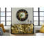 Circular Cracked Mirror, Black & Gold