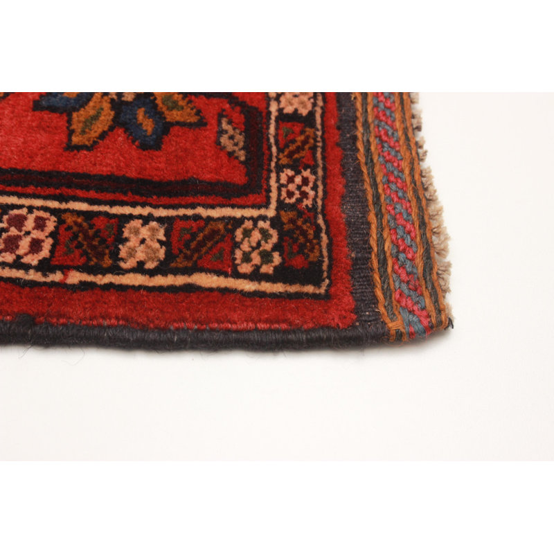 Tapis rouge Teimani 3 pi 7 po x 4 pi 11 po