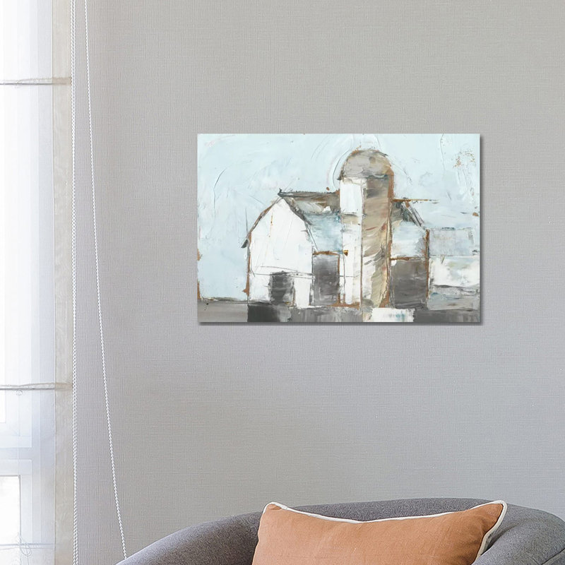 Barn & Silo I 1 Piece Wrapped Canvas Painting, 66.04 cm H x 45.72 cm W x 1.91 cm D
