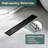 24 Inch Offset Linear Shower Drain With 2-In-1 Tile Insert Cover
