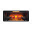 Foyer électrique 42 pouces à infrarouge avec garniture amovible, double disposition des appareils, puissance de sortie de 1 500 W, 4 niveaux d'intensité de la flamme / homologation, débit de chaleur de 5018, 2 méthodes de fixation,
