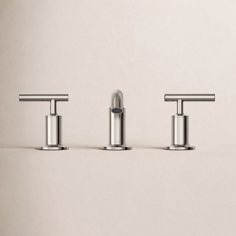 Purist Widespread Bathroom Faucet with Drain Assembly, Vibrant Polished Nickel