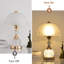 Lampe de chevet Lampe de table pétale de luxe interrupteur à bouton-poussoir de chambre à coucher, salon, salle de contrôle, gradateur, ambiance chaleureuse, lampe de bureau