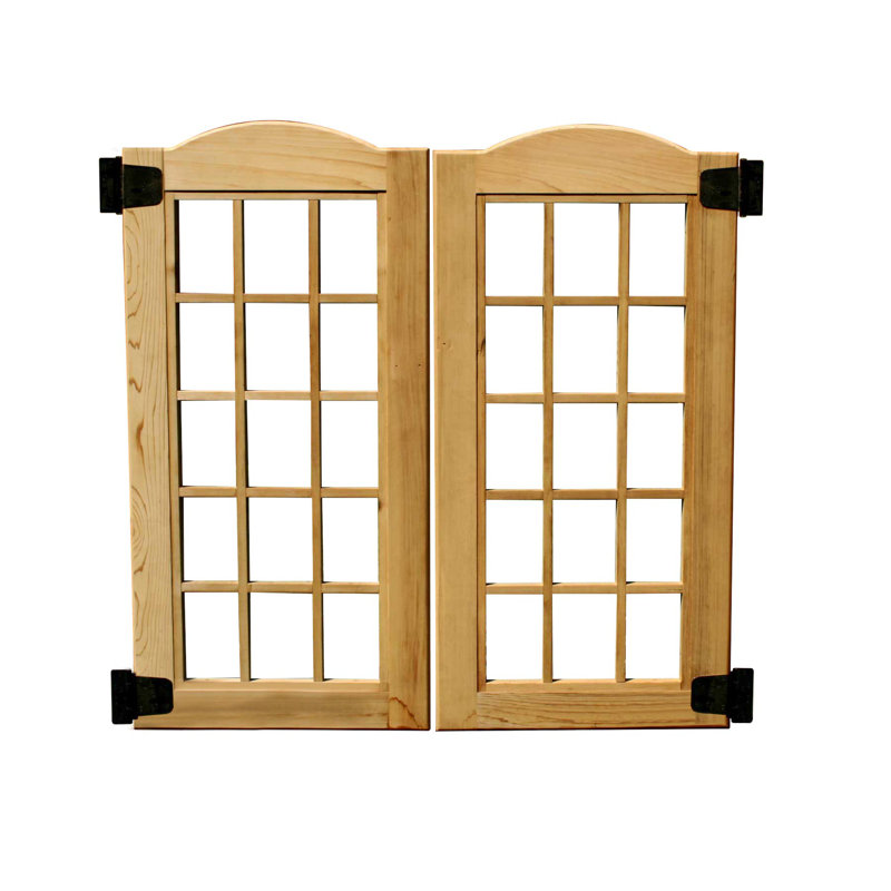 Natural Cedar Wood Gate, 4'5" W x 3'8" H