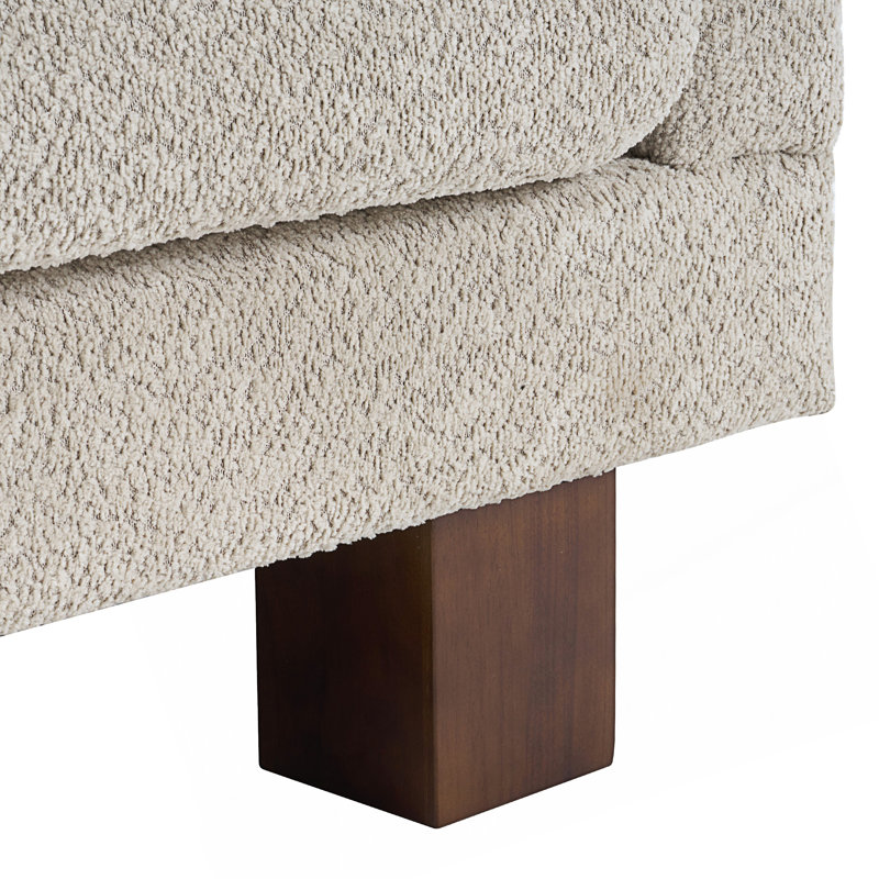 Canapé Modern, Tissu bouclé avoine