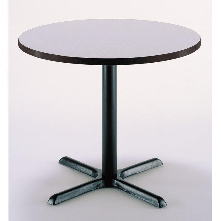 30" L Round Solid Wood Breakroom Table and Chair Set