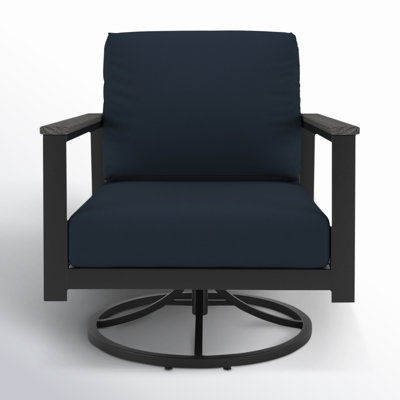 Townsend Outdoor Rocking Metal Chair with Cushions