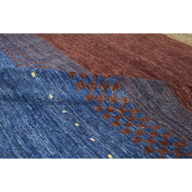 Gabbeh Wool Striped Area Rug