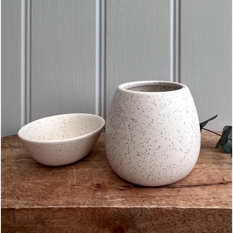 Ceramic Tabletop Wax Warmer, Cream