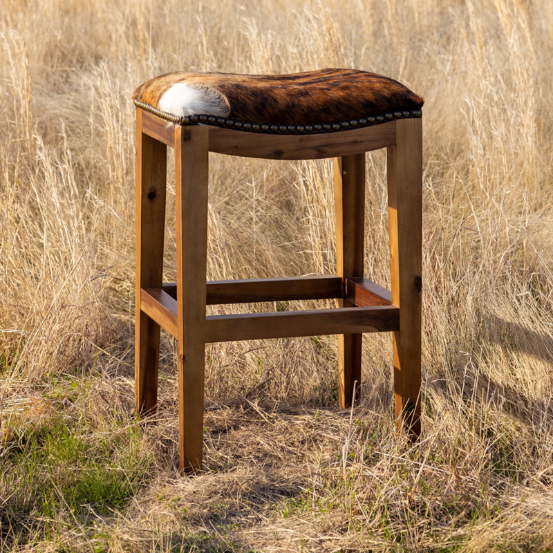Pleva BR-200 Saddle Hide Bar Stool, Counter Stool (26” Seat Height)