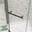 Porte de douche pivotante, avec verre trempé de 1/4 po, cabine de douche néo-angle sans cadre-112514089