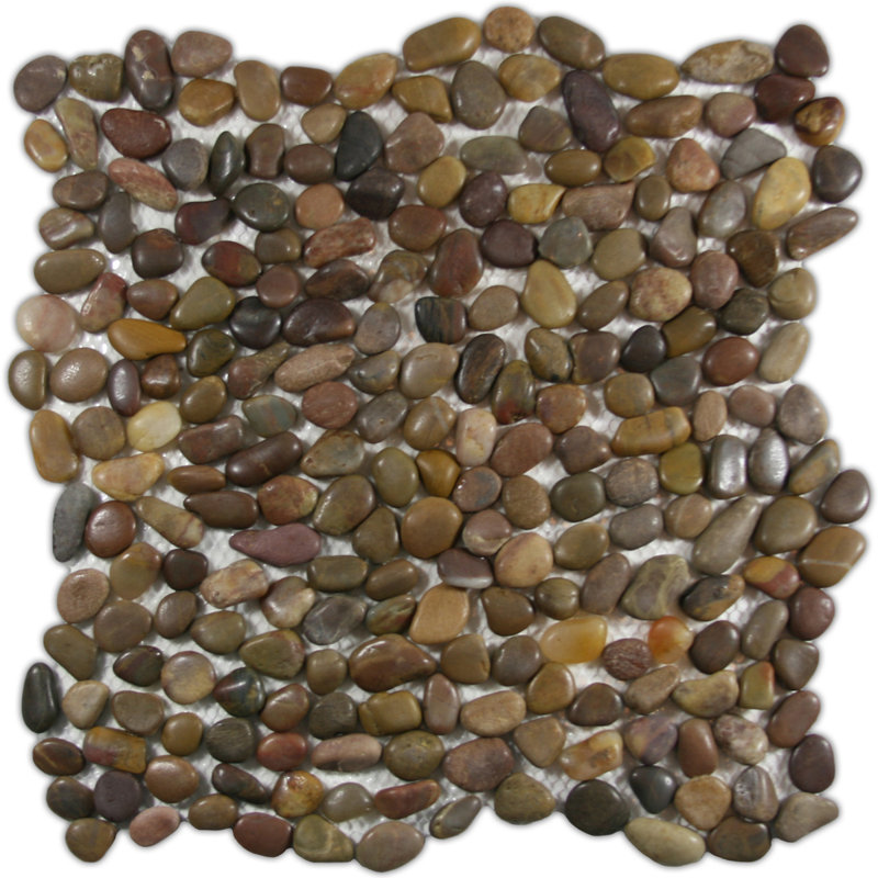 Carrelage mosaïque en pierre naturelle brun / vert Yalong Pi.