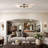 Cadenza Flush Mount – Metal, Glass & Gold, Crystal Clear Sputnik 3-Light Hardwired Dimmable Ceiling Light for Living Room or Hallway in Modern, Mid-Century, and Contemporary Style