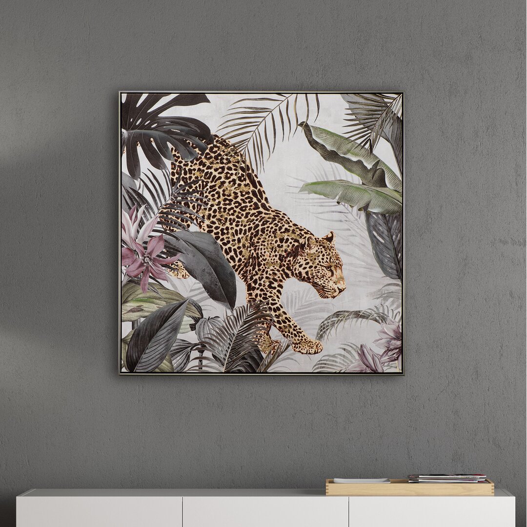 Gerahmtes Leinwandbild Leopard in the Jungle I