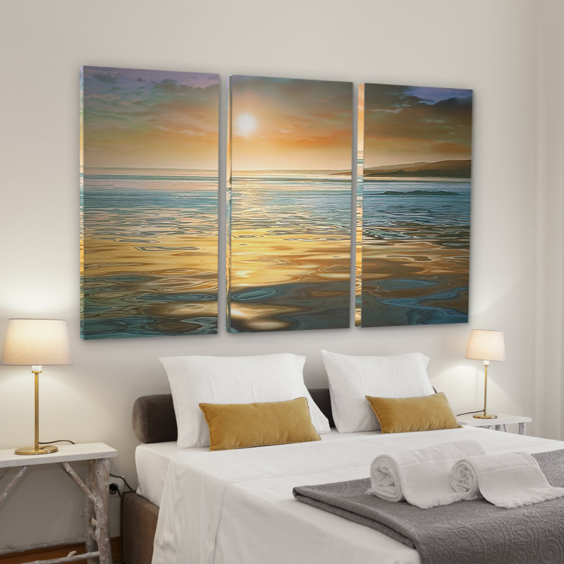 3 - Pieces Coastal, 24" H x 36" W
