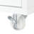 Rolling Kitchen Island With Led Lights, Ports, White, Compact Design Rectangular Wheels - Extended Tabletop, 2 Fluted Doors, Storage Compartment, White-1442080755