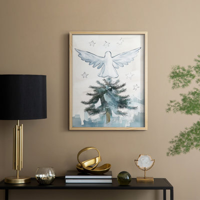 Christmas Holiday Art CXLI Framed Print - Solid Wood