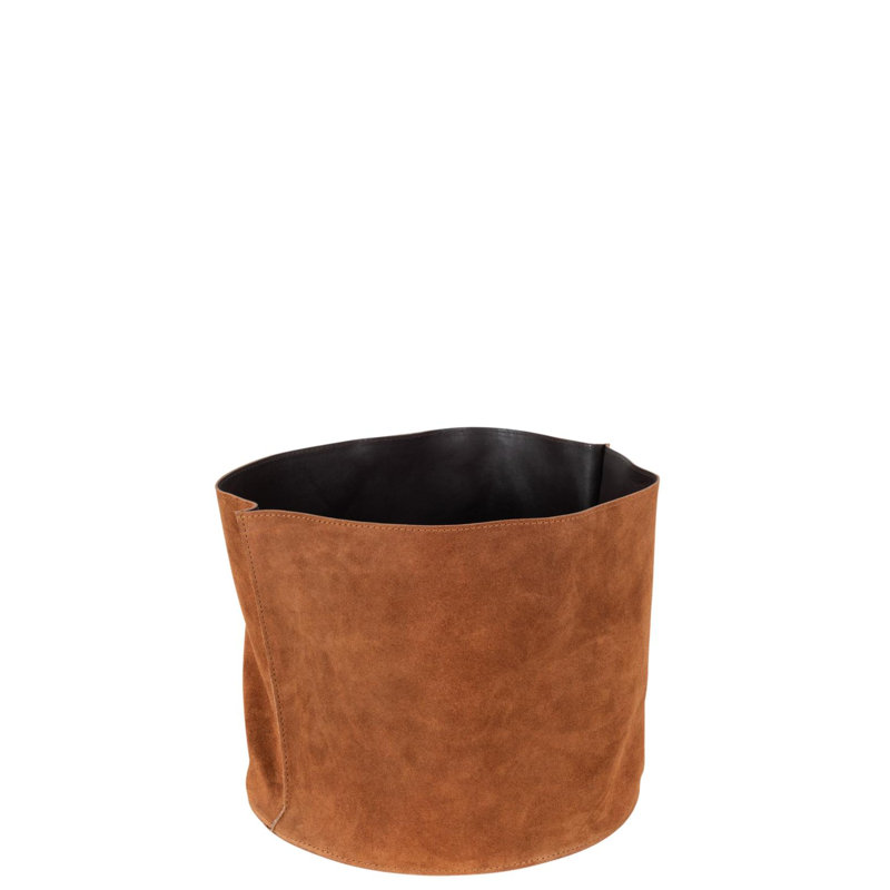 Borough Wharf Fabric Box, 25cm H x 30cm W x 30cm D, Brown