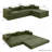 Boneless 108'' Modular Sectional Sofa With L-Shape Chaise, Boneless Cloud Couch With Deep Seat, Sponge Compression Sofas No Assembly Required, Modern Sofa Fold-Out Sofa Bed,With Removable Backrest-404146348