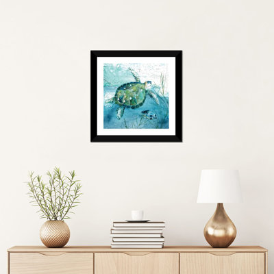 " Island Swim I " Watercolor Print