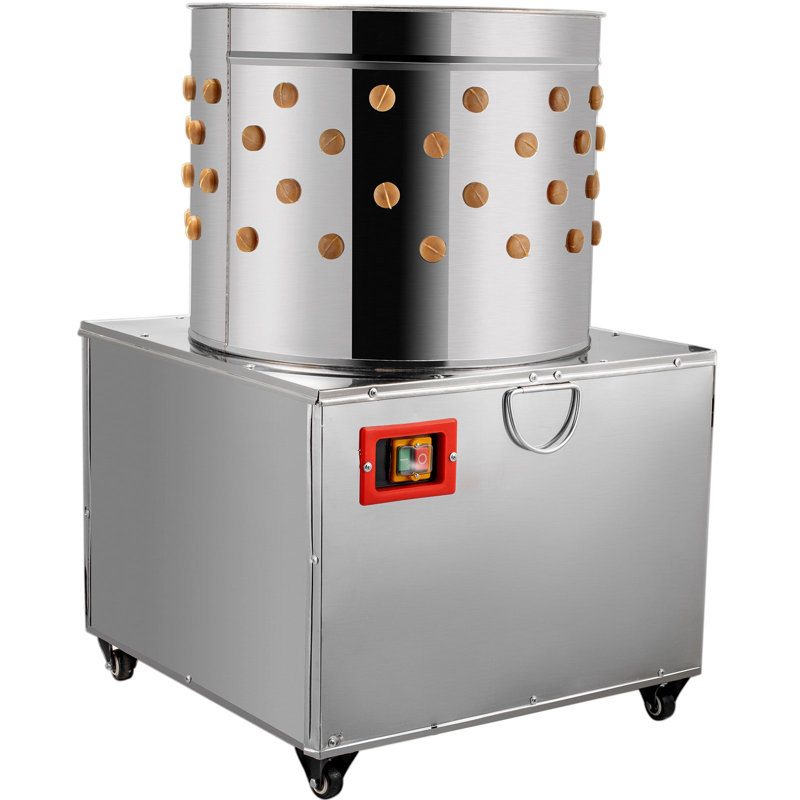 Dinde, poulet, plumeur, plumeuse, volaille, acier inoxydable, H 35,04 po x l 25,2 po x P 25,2 po