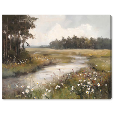 Art Remedy Farmhouse Landscape Canvas, Trees and Foliage