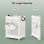 Plastic Rolling Laundry Basket with Handles