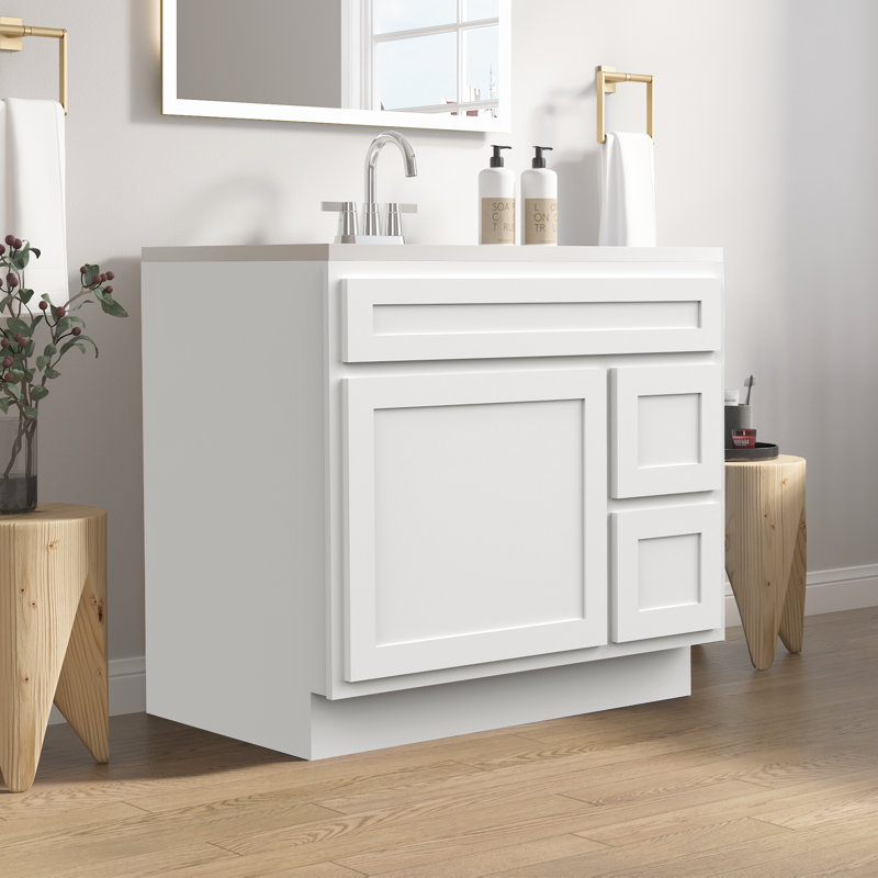 Hibbitts 36" Single Bathroom Vanity Base Only, White