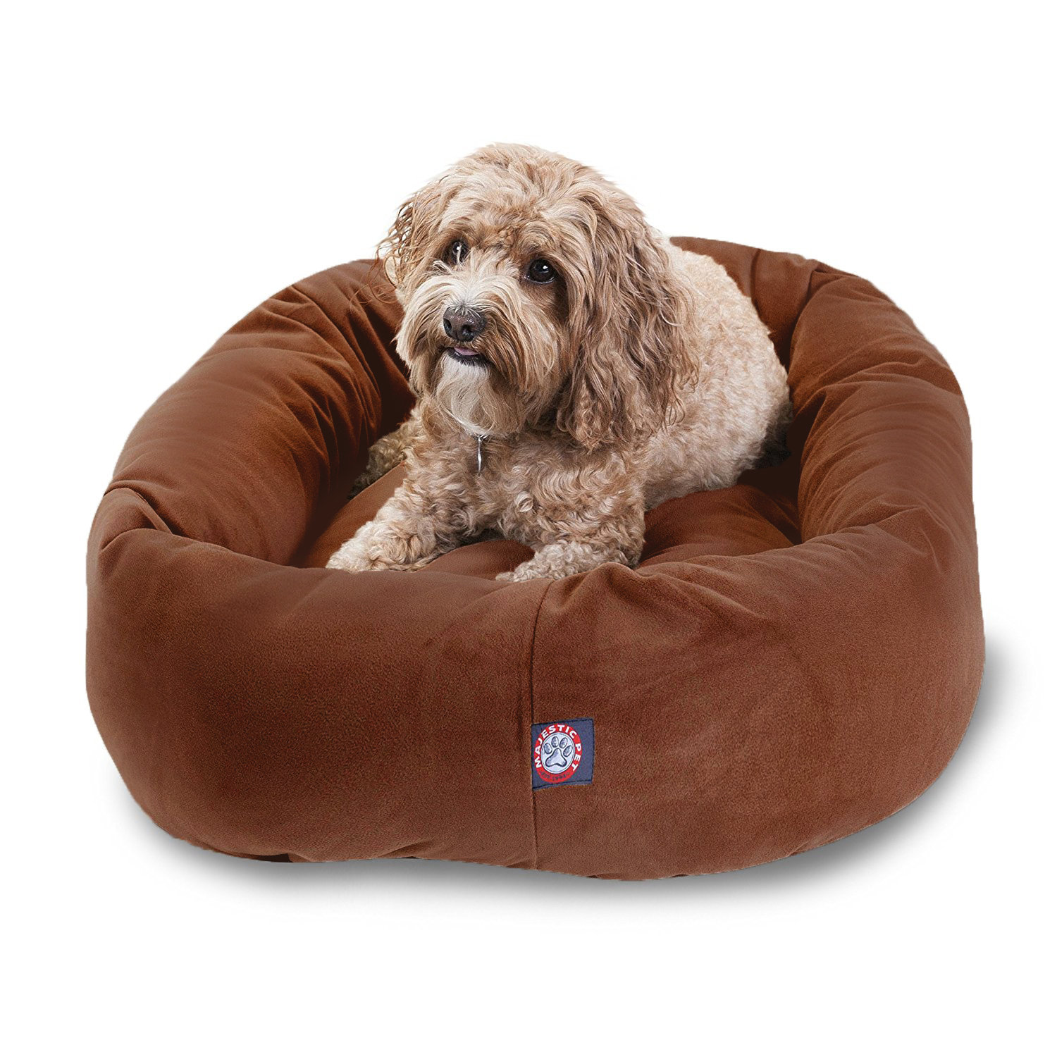 Pet Bed, Rust, Medium (18" W x 32" D x 8" H)