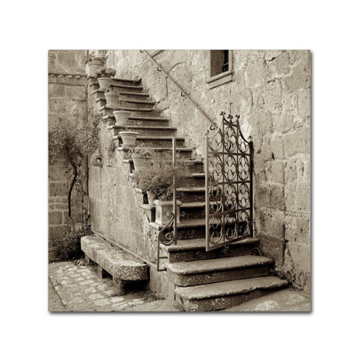 Alan Blaustein «Umbria Scala I», reproduction de photo sur toile tendue