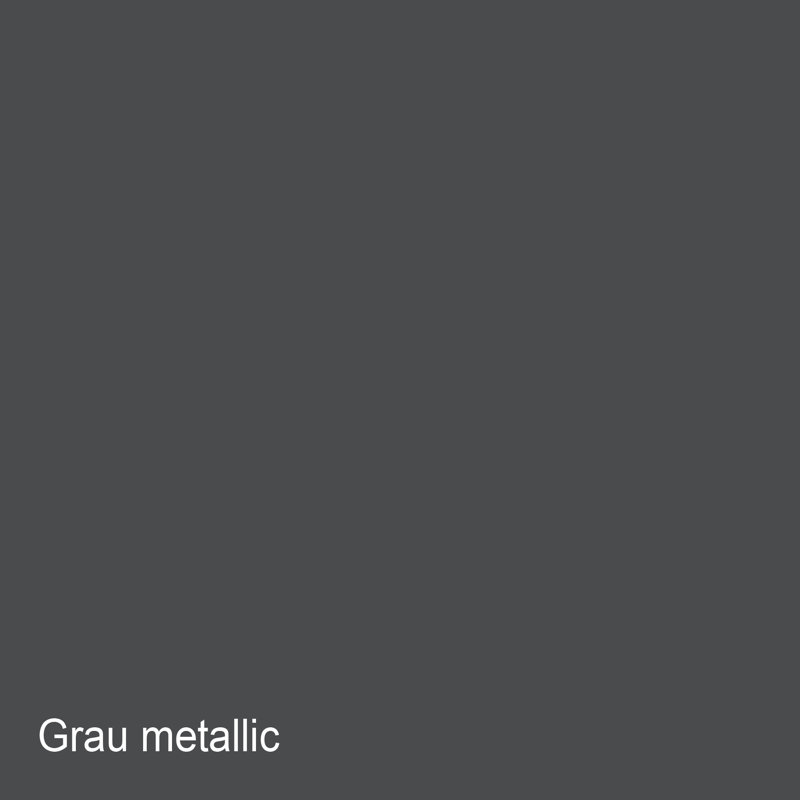 Bremen 3 Door Wardrobe, Metallic Grey