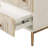 Bahtie Farmhouse Distressed Boho Embossed 3 Drawer Dresser With Ring Motif-2049556804