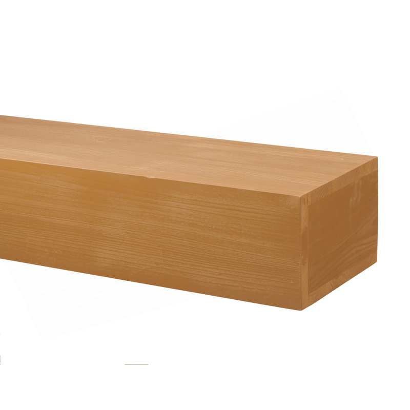 Tablette murale 48 po en bois de sapin, Marron clair, H 6 po x l 48 po x P 9 po