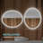Oval Bathroom Vanity Mirror Wall Mounted with LED Lights, Frameless Lighted Bathroom Wall Mirror with Defogger and Dimmable Lighting-19844037